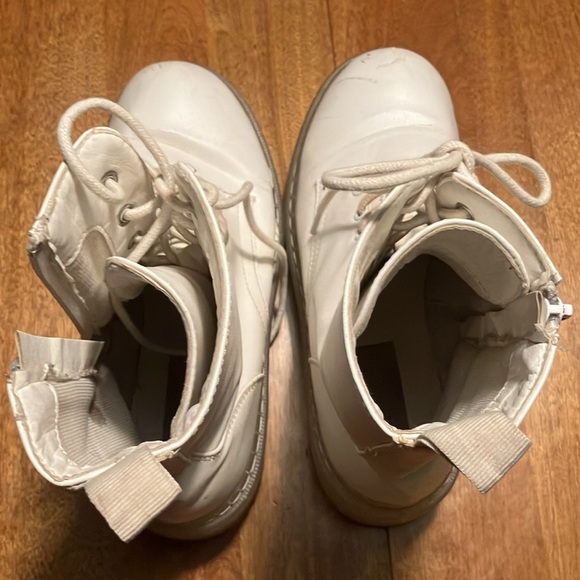 Jellypop moto combat white boot with zippers and jelly soles EU 37 / women’s 6.5 - Picture 13 of 13